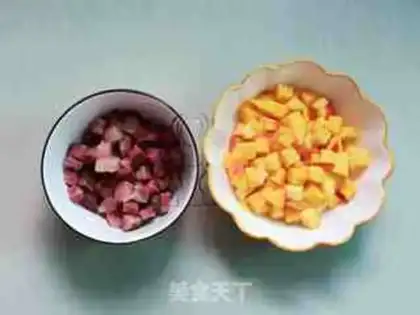 Make Pumpkin rice step 2