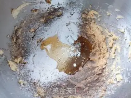Make Christmas snowbread step 2
