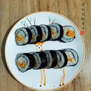 Make Meat loose ham sushi step 4