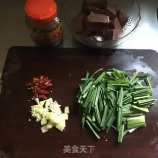 Make Garlic pork blood step 0