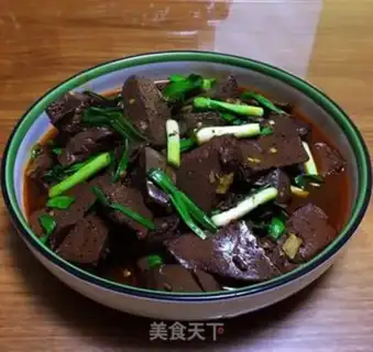 Make Garlic pork blood step 8