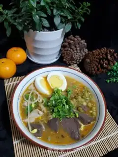 Make Sour duck blood fan soup step 6