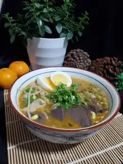 Make Sour duck blood fan soup step 7