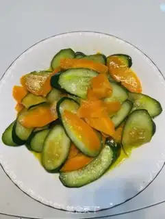 Make Clear the carrots and cucumbers step 4