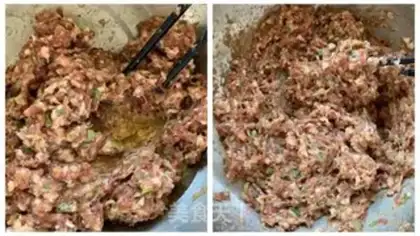 Make Big cabbage pork dumplings step 1