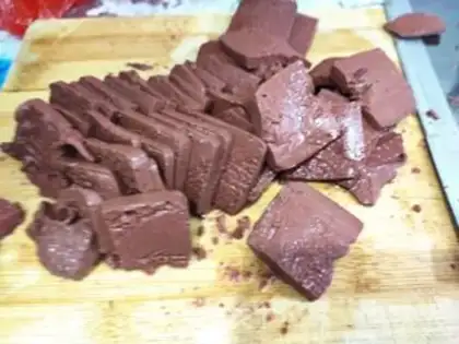 Make Spicy pig blood step 1