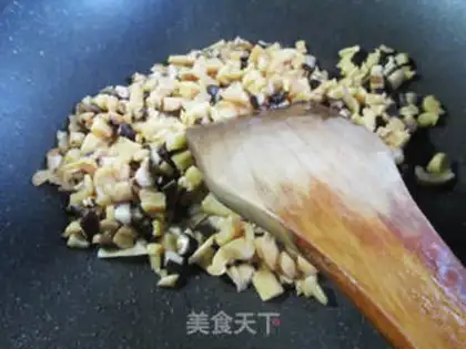 Make Fry mushrooms and radish step 5