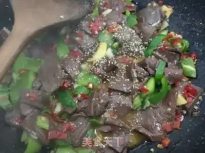 Make Spicy pig blood step 11