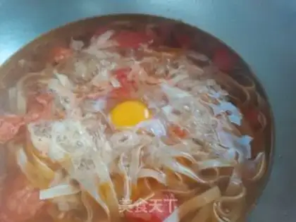 Make Tomato egg noodles step 5