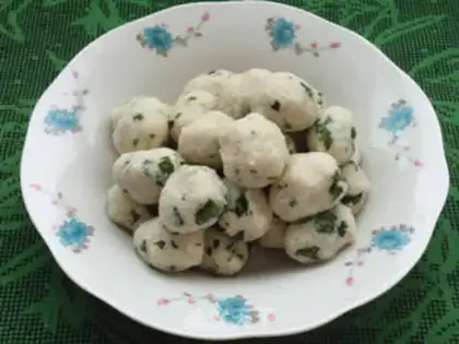 Make Bean scum, radish, croquettes step 5