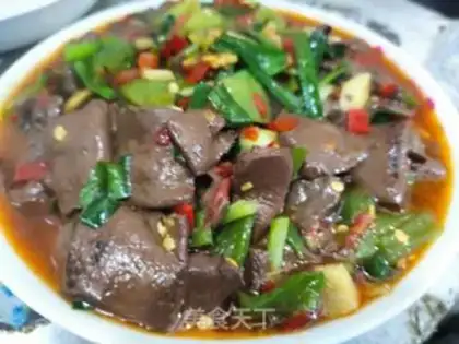Make Spicy pig blood step 13
