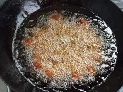 Make Bean scum, radish, croquettes step 7