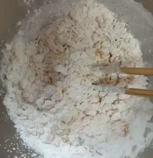 Make Red sugar, sweet potato balls step 2