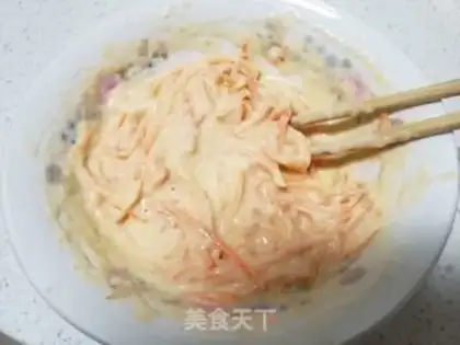 Make Carrots, pancakes step 2