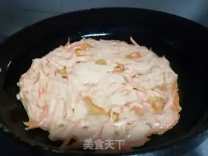 Make Carrots, pancakes step 3