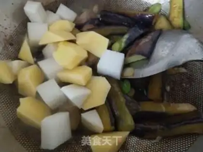 Make Cheese and potatoes with carrots step 3