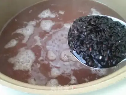 Make Red bean, black rice step 2