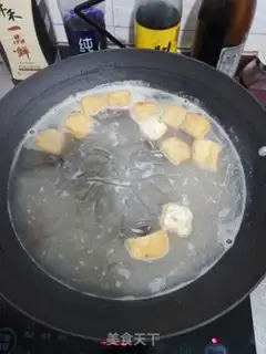 Make Duck blood powder soup step 5