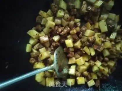 Make Potato red meat step 6