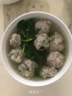Make Sweet peas, meatball soup step 4