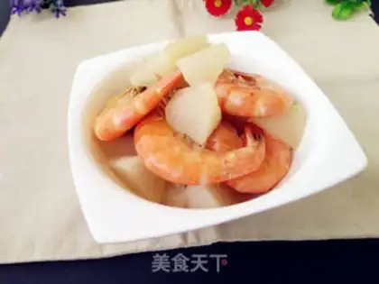 Make A white radish with shrimp step 7