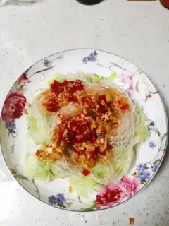 Make A garlic cabbage fan step 2