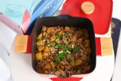 Make Black pepper cow and potatoes step 9