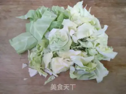 Make Ham and cabbage step 1