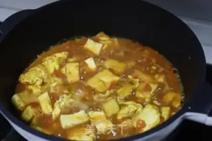 Make Tomato stew tofu step 5