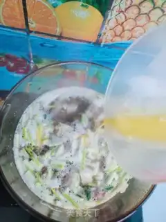 Make Tofu, yellow and purple soup step 8