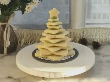 Make "Christmas cookies with tea and cream." step 17