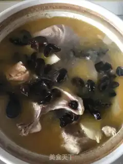 Make Steak ham and chicken soup step 5