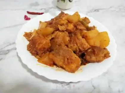 Make Mingtae fish stewed radish step 9