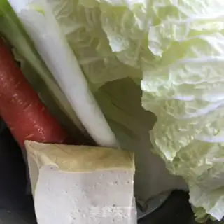 Make Carrot tofu step 1