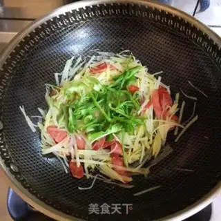 Make Ham pepper potatoes step 4