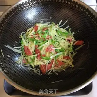 Make Ham pepper potatoes step 6