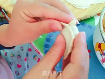 Make Roach pork dumplings step 4