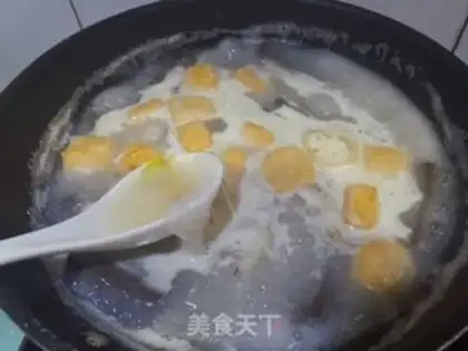 Make Duck blood fan soup step 6