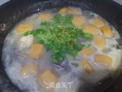 Make Duck blood fan soup step 7