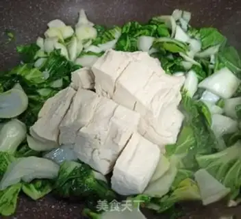 Make Chicken soup, frozen tofu step 4