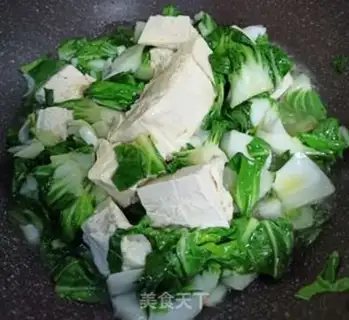 Make Chicken soup, frozen tofu step 5