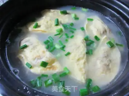 Make Egg dumplings for taco heads step 10