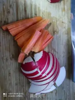 Make Clear the radish step 1