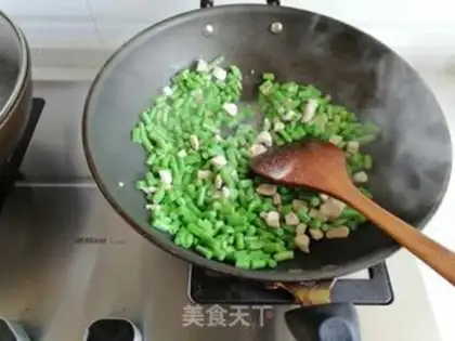 Make Chicken fried beans step 5
