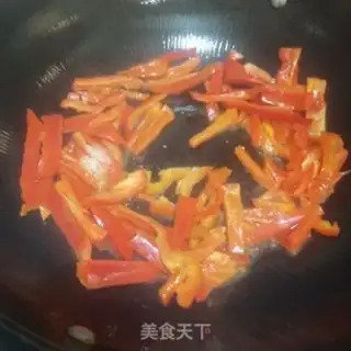 Make Sweet pepper fried pork liver step 3
