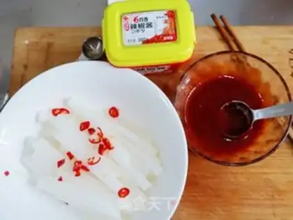 Make Sweet white radish dry step 3