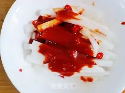 Make Sweet white radish dry step 4