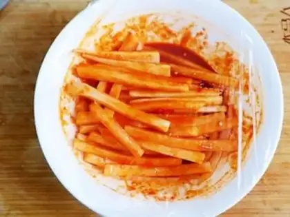 Make Sweet white radish dry step 5