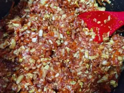 Make Quick beef carrot and cabbage step 4