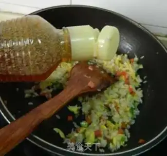 Make Homemade ham and rice step 7